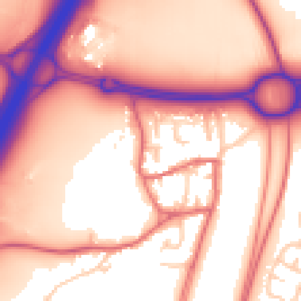 Daytime road noise heatmap for TS22 5LX