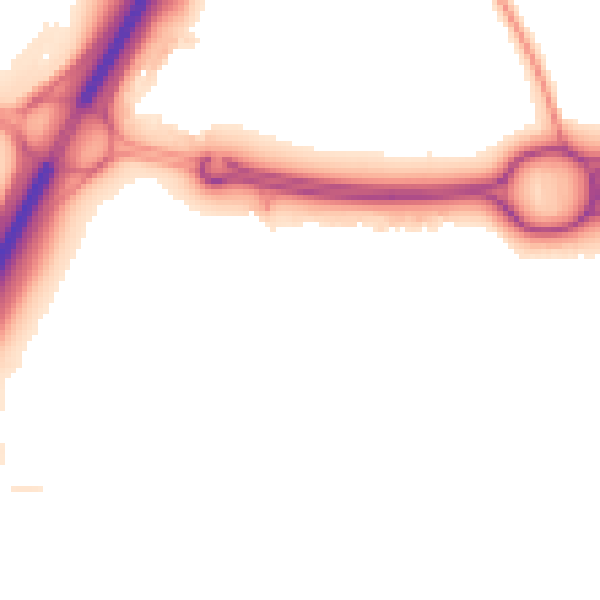 Night-time road noise heatmap for TS22 5LX