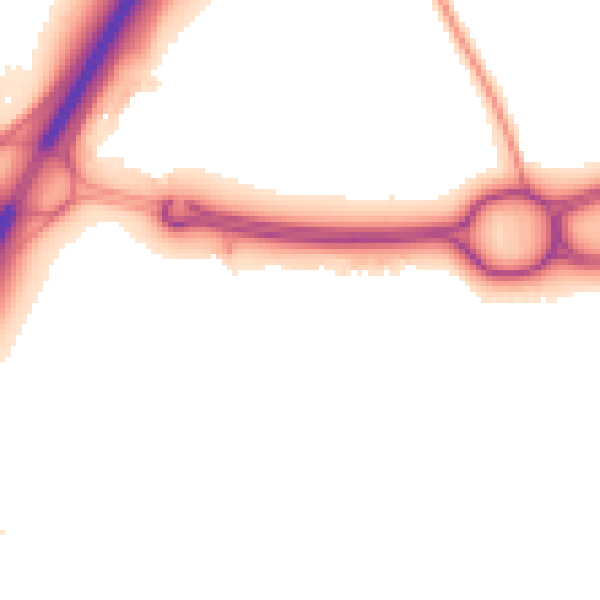 Night-time road noise heatmap for TS22 5LY