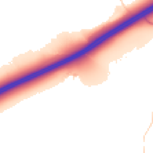 Daytime road noise heatmap for TS22 5PU