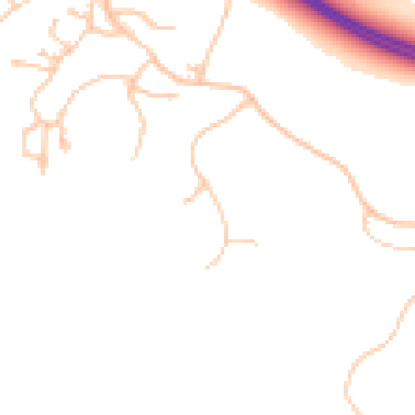 Daytime road noise heatmap for TS22 5QF