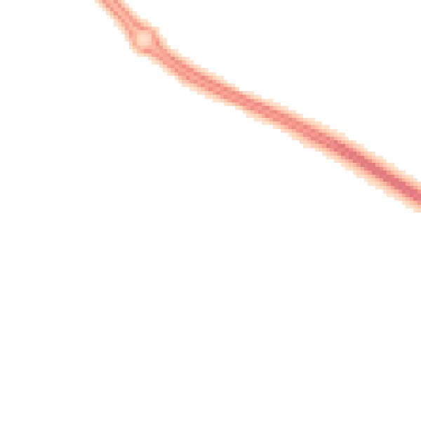 Night-time road noise heatmap for TS22 5QL