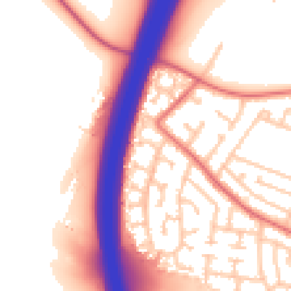 Daytime road noise heatmap for TS22 5RH
