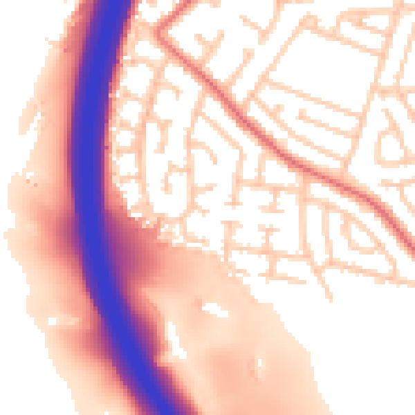 Daytime road noise heatmap for TS22 5RT