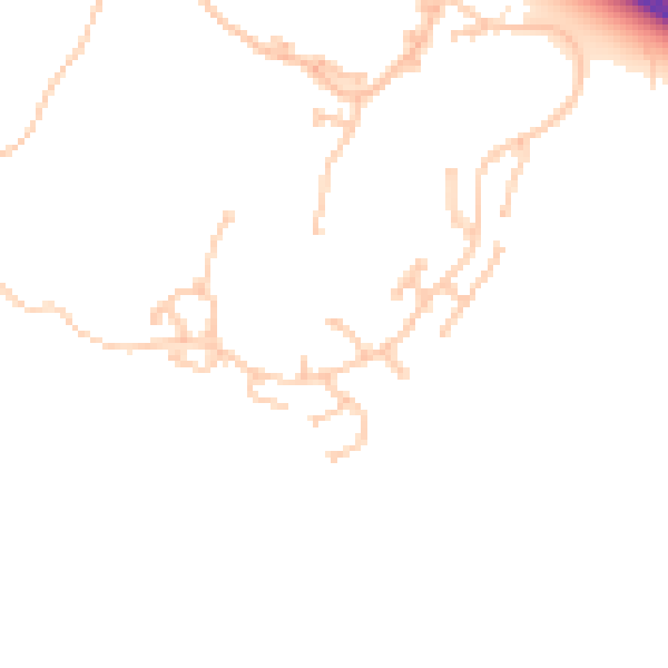 Daytime road noise heatmap for TS22 5ST