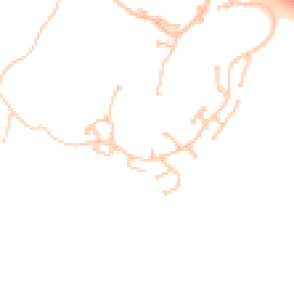 Daytime road noise heatmap for TS22 5SU
