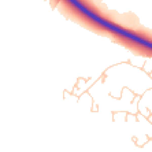 Daytime road noise heatmap for TS22 5UF