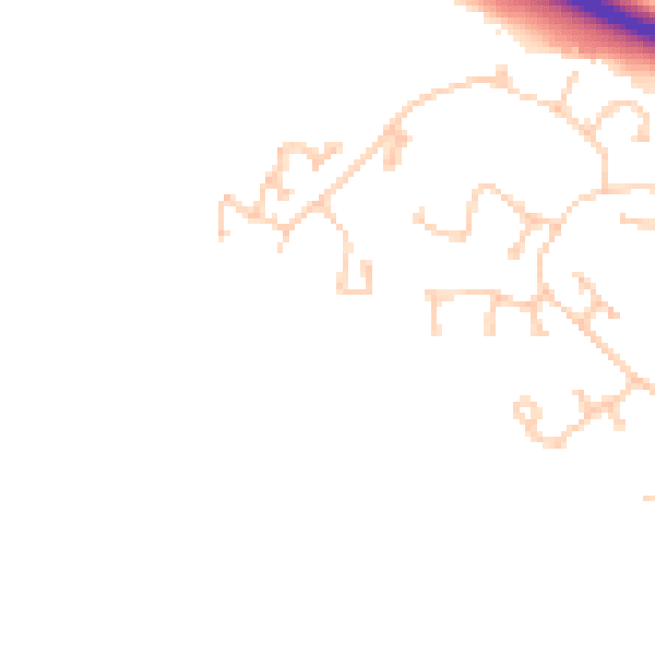 Daytime road noise heatmap for TS22 5UN
