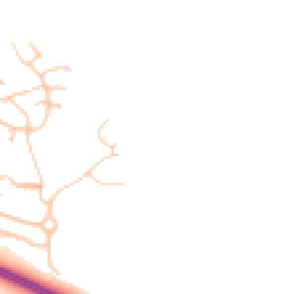 Daytime road noise heatmap for TS22 5UX