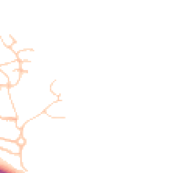 Daytime road noise heatmap for TS22 5UZ
