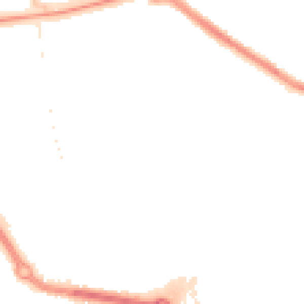 Night-time road noise heatmap for TS24 0AL
