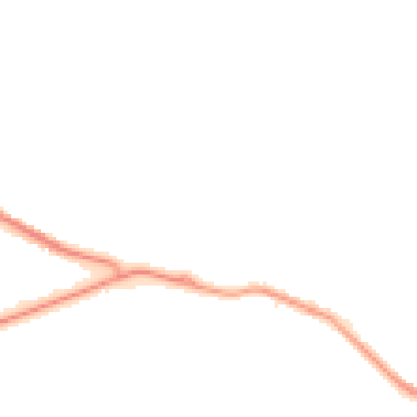 Night-time road noise heatmap for TS24 0DL
