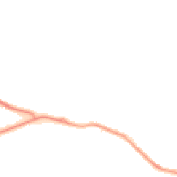 Night-time road noise heatmap for TS24 0DR