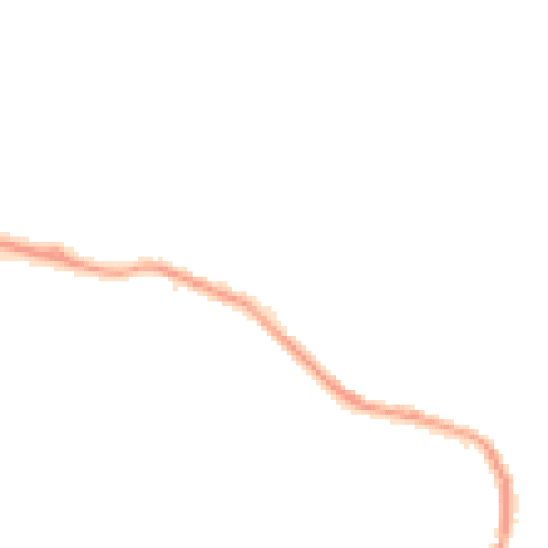 Night-time road noise heatmap for TS24 0EB
