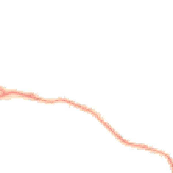 Night-time road noise heatmap for TS24 0EE