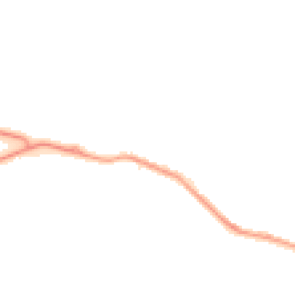 Night-time road noise heatmap for TS24 0EG