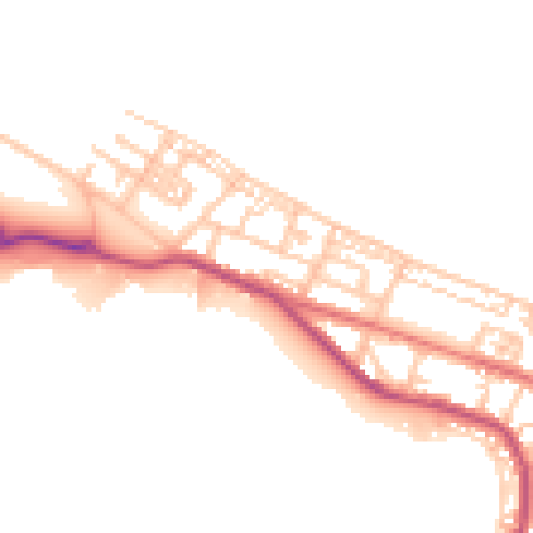 Daytime road noise heatmap for TS24 0EH