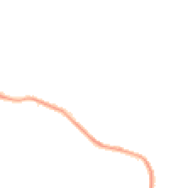 Night-time road noise heatmap for TS24 0ER