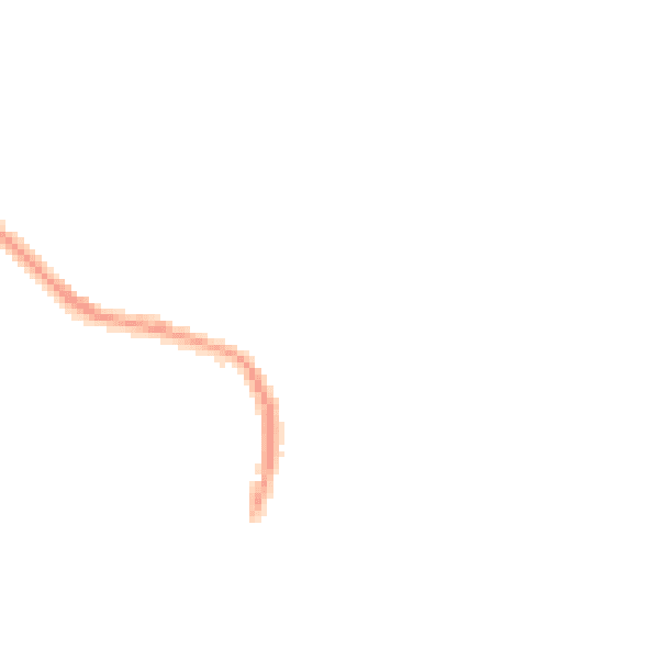 Night-time road noise heatmap for TS24 0NU