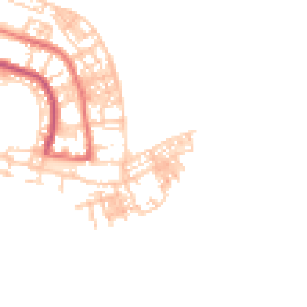 Daytime road noise heatmap for TS24 0PR