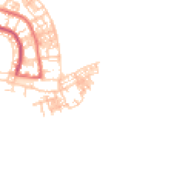 Daytime road noise heatmap for TS24 0QB