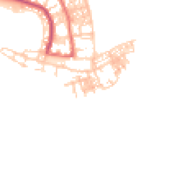 Daytime road noise heatmap for TS24 0QL