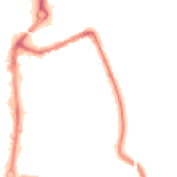 Night-time road noise heatmap for TS24 7BS