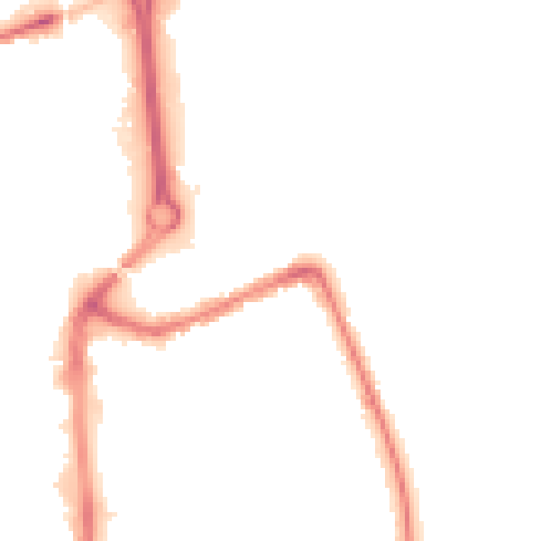 Night-time road noise heatmap for TS24 7DN