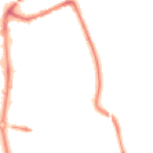 Night-time road noise heatmap for TS24 7JG