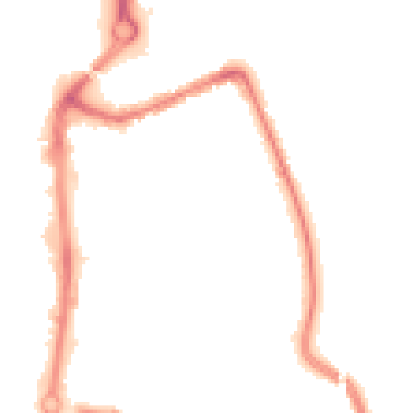 Night-time road noise heatmap for TS24 7NS