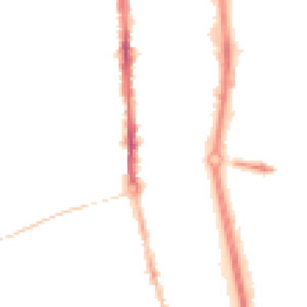 Night-time road noise heatmap for TS24 7QP