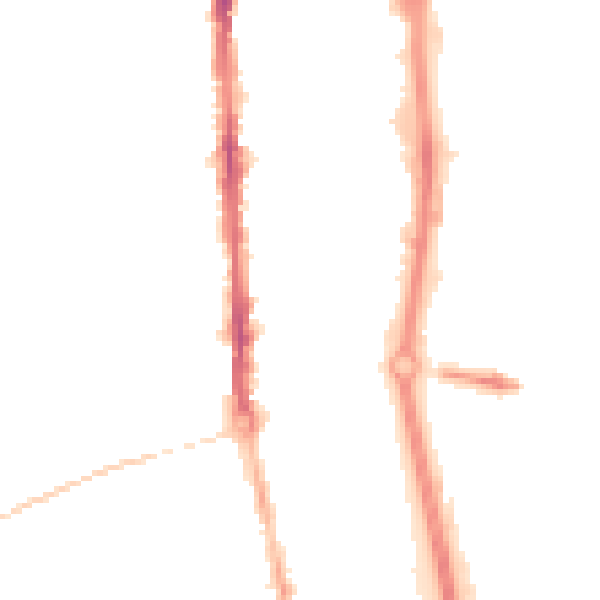 Night-time road noise heatmap for TS24 7QW