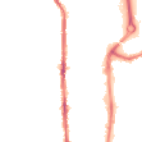 Night-time road noise heatmap for TS24 7SE