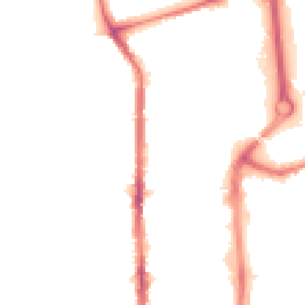 Night-time road noise heatmap for TS24 8BG