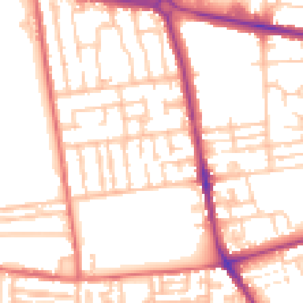 Daytime road noise heatmap for TS24 8FP