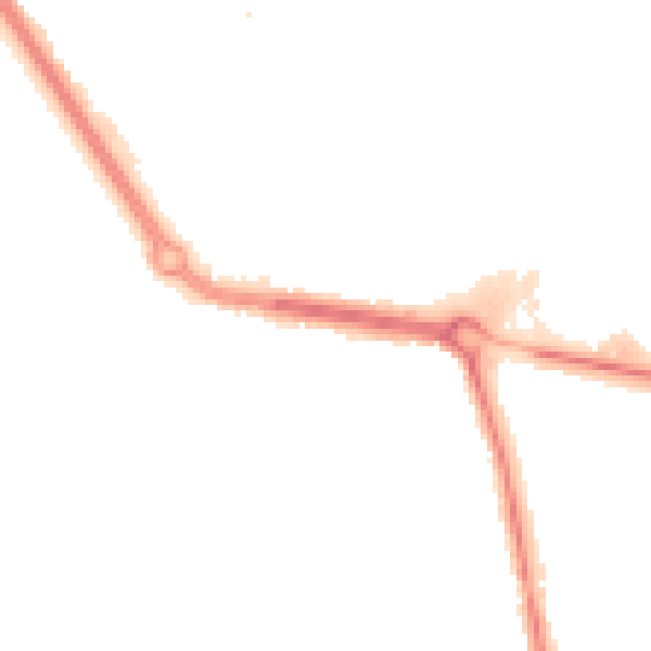 Night-time road noise heatmap for TS24 8GX