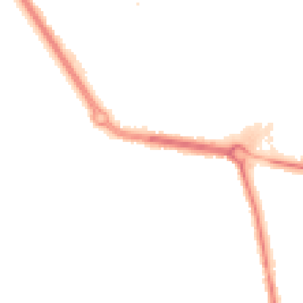 Night-time road noise heatmap for TS24 8GY