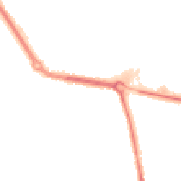 Night-time road noise heatmap for TS24 8GZ