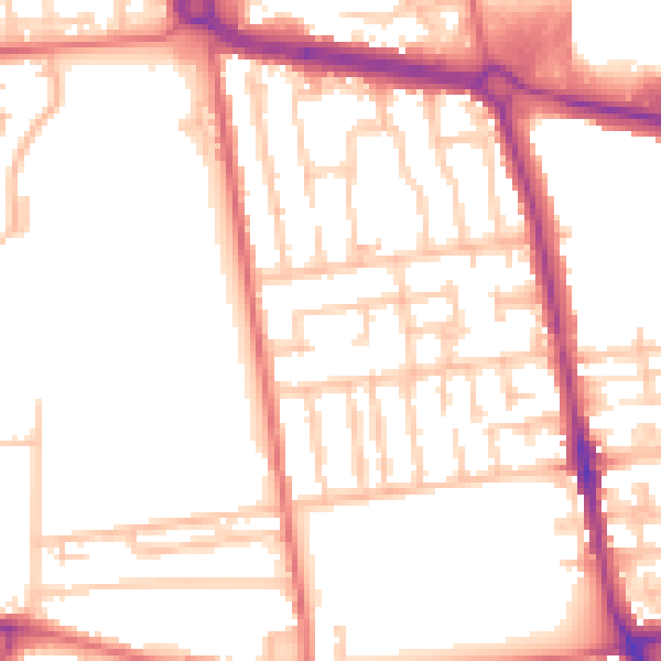 Daytime road noise heatmap for TS24 8HP