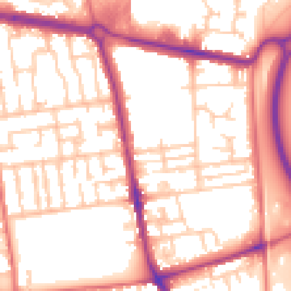 Daytime road noise heatmap for TS24 8NH