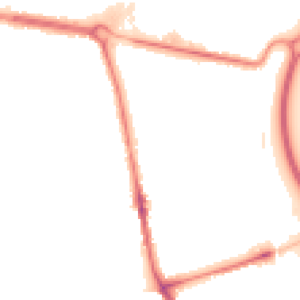 Night-time road noise heatmap for TS24 8NH
