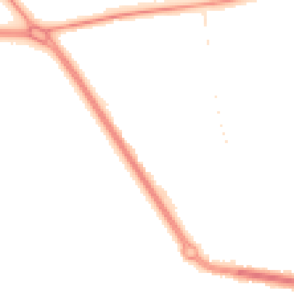Night-time road noise heatmap for TS24 9BQ