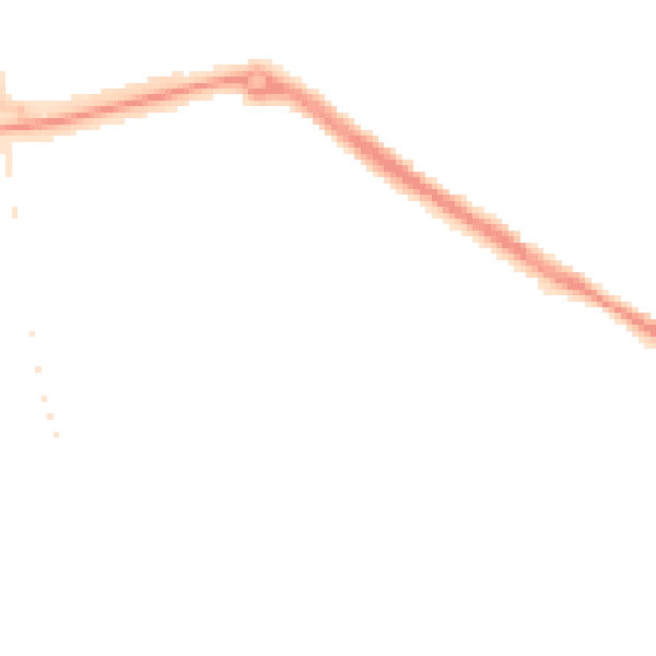 Night-time road noise heatmap for TS24 9HF