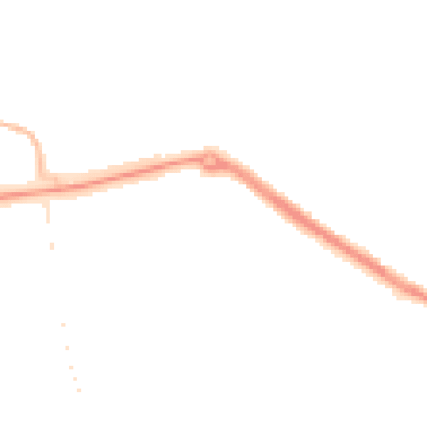 Night-time road noise heatmap for TS24 9HS