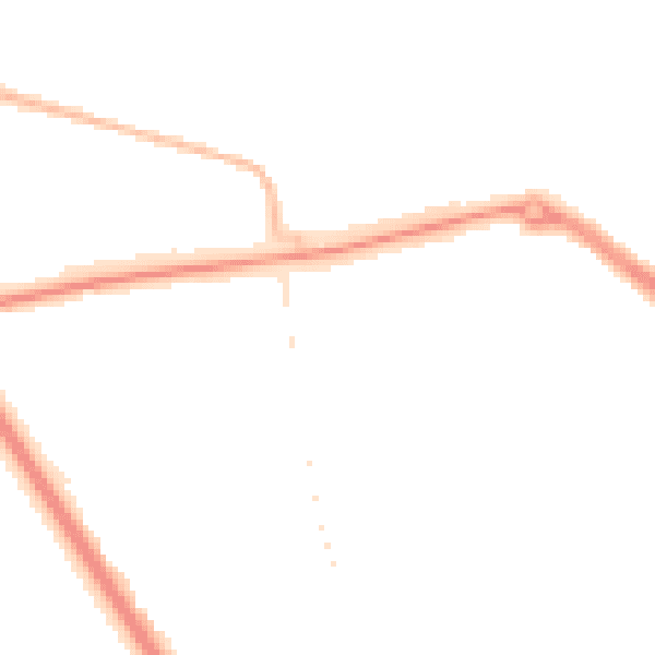 Night-time road noise heatmap for TS24 9JJ