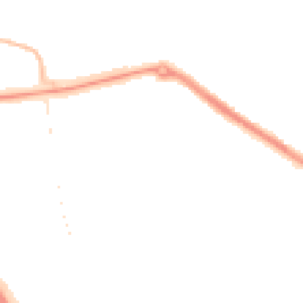Night-time road noise heatmap for TS24 9JL