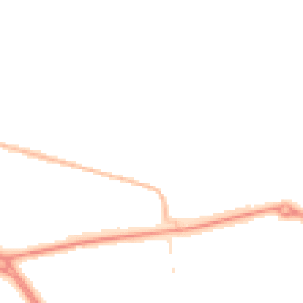 Night-time road noise heatmap for TS24 9ND