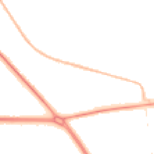 Night-time road noise heatmap for TS24 9QJ