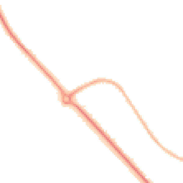 Night-time road noise heatmap for TS24 9RW