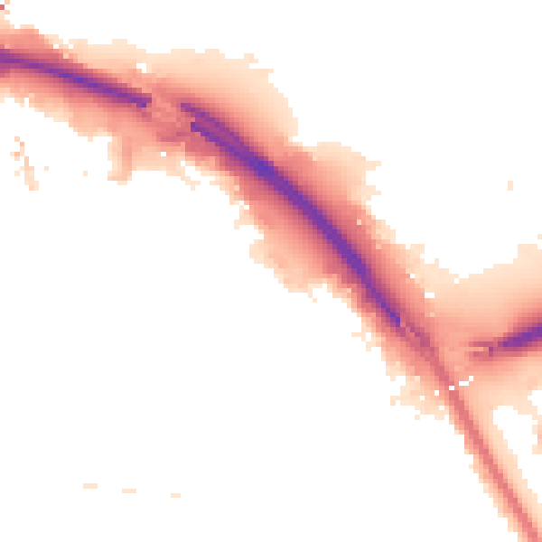 Night-time road noise heatmap for TS4 2AF